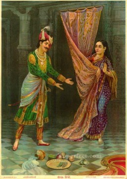 Raja Ravi Varma Painting - KEECHAK SAIRANDRI Raja Ravi Varma Indians